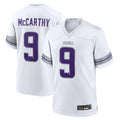 Yuxns MN.Vikings #9 J.J. McCarthy White Alternate Game Player Jersey American Stitched Jerseys