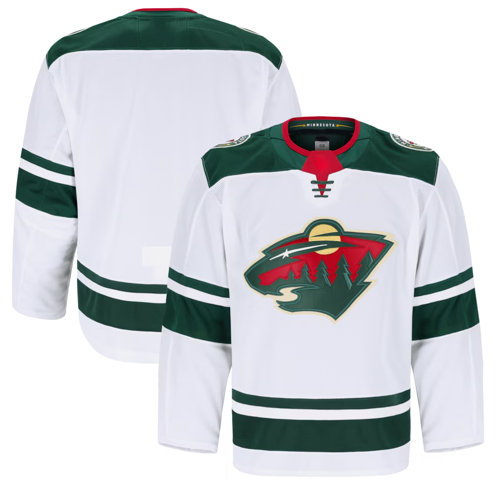 Yuxns M.Wild White Away Authentic Pro Jerseys