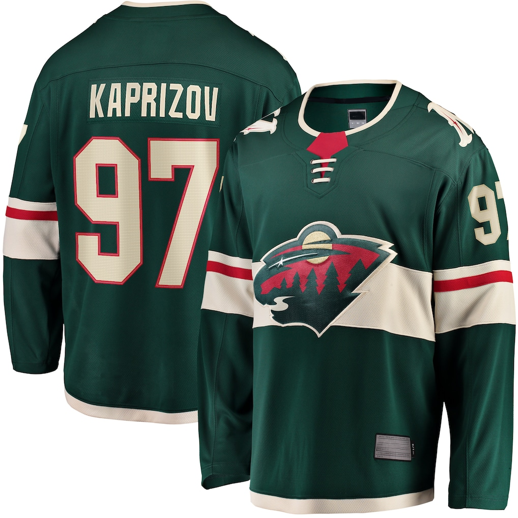 Yuxns M.Wild #97 Kirill Kaprizov Green Home Breakaway Replica Jerseys