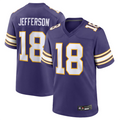 Yuxns MN.Vikings #18 Justin Jefferson Purple Vapor F.U.S.E. Limited Stitched Jerseys