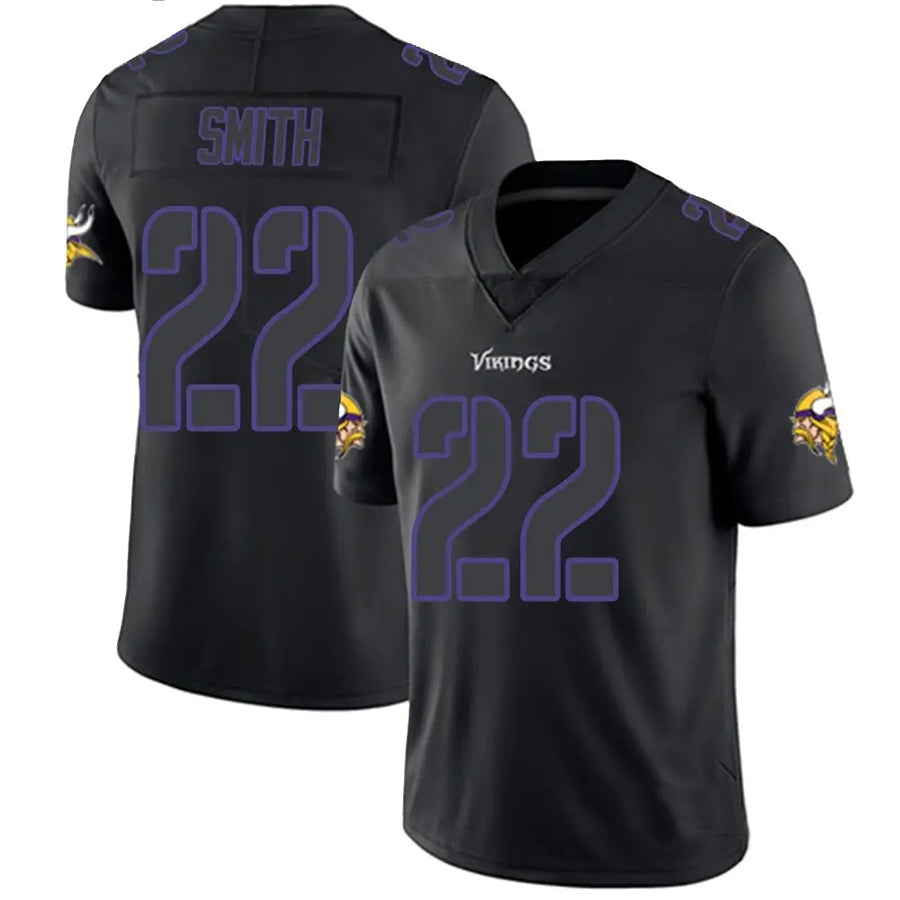 Yuxns MN.Vikings #22 Harrison Smith Player Limited Black Impact Game Stitched Jerseys