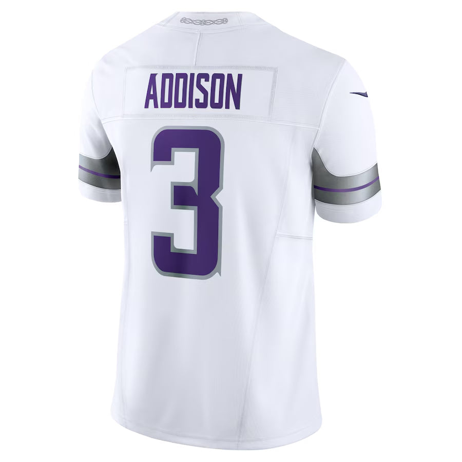 Yuxns MN.Vikings #3 Jordan Addison Player Alternate Vapor F.U.S.E. Limited Stitched Jerseys