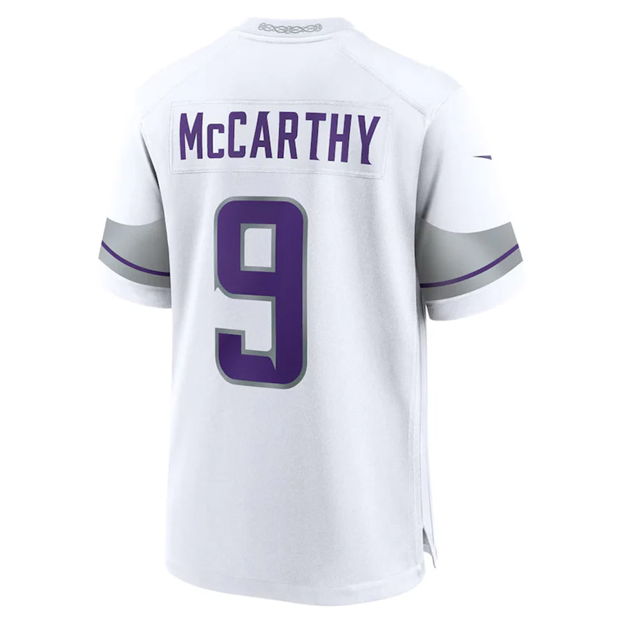 Yuxns MN.Vikings #9 J.J. McCarthy Player White Alternate Game Stitched Jerseys