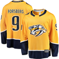 Yuxns N.Predators #9 Filip Forsberg Gold Home Breakaway Jerseys