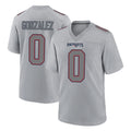 Yuxns NE.Patriots #0 Christian Gonzalez Player Gray Fashion Limited Home Game Stitched Jerseys