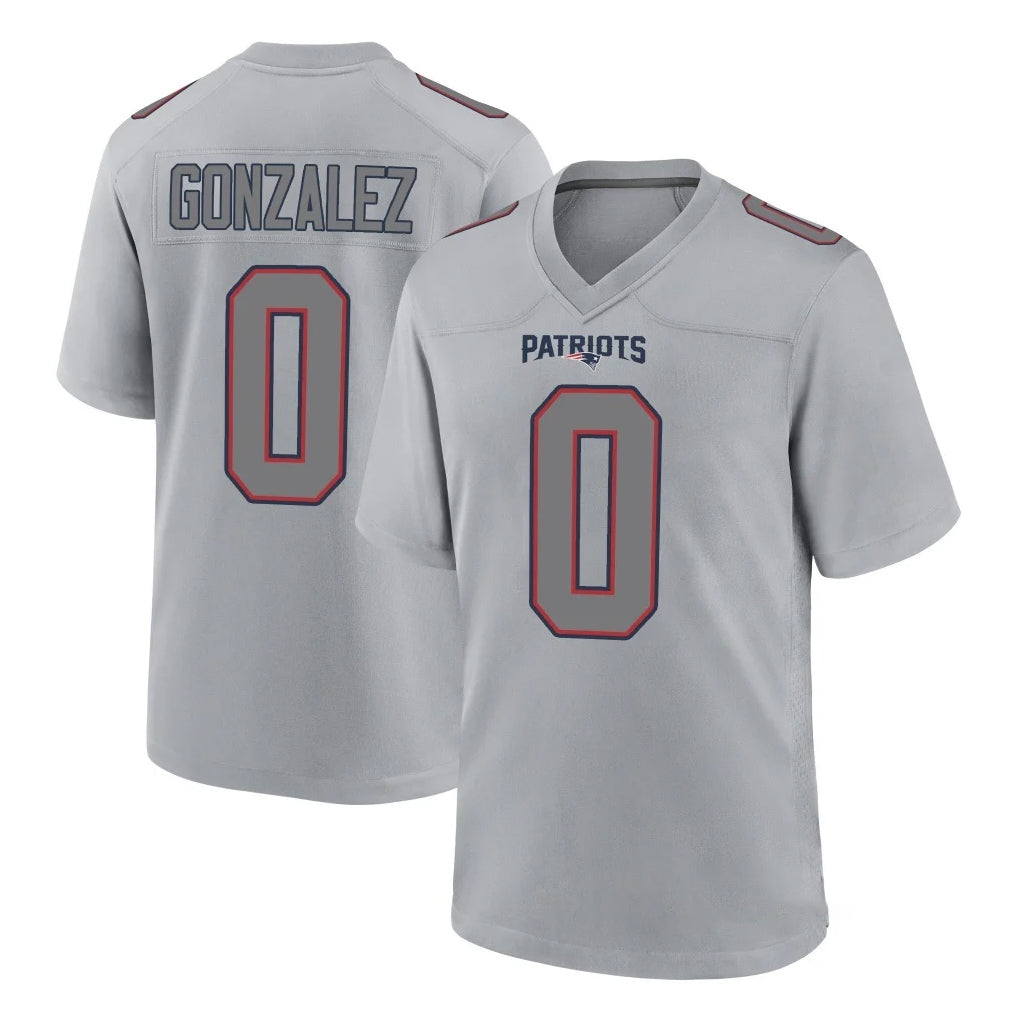 Yuxns NE.Patriots #0 Christian Gonzalez Player Gray Fashion Limited Home Game Stitched Jerseys
