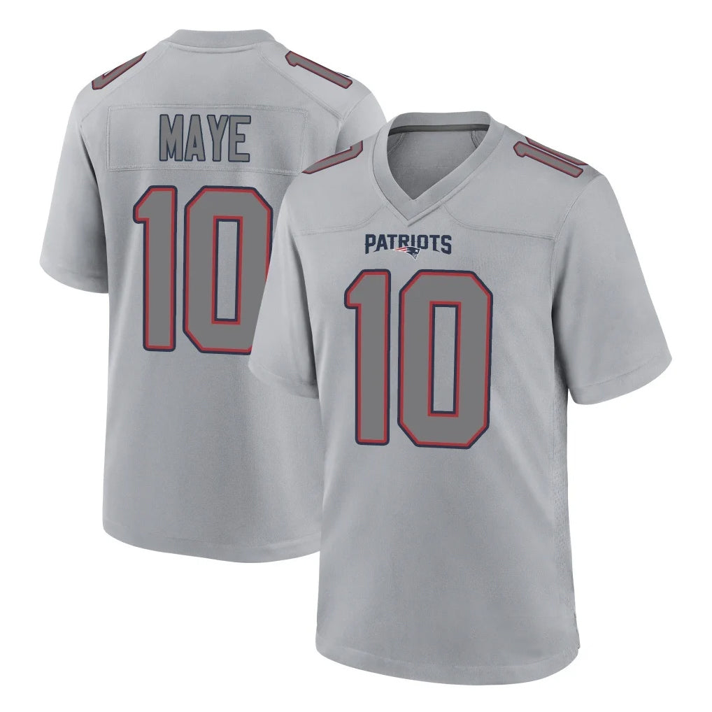Yuxns NE.Patriots #10 Drake Maye Player Gray Fashion Limited Home Game Stitched Jerseys