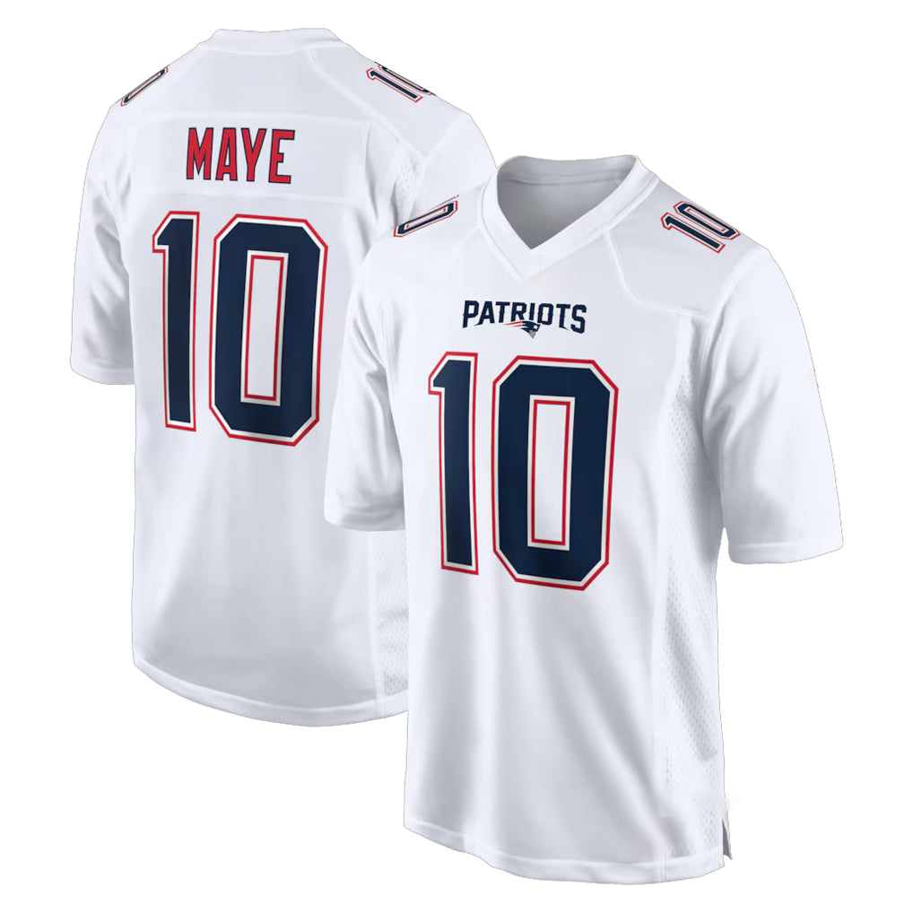 Yuxns NE.Patriots #10 Drake Maye Player White Fashion Limited Home Game Stitched Jerseys