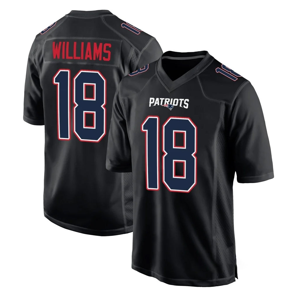Yuxns NE.Patriots #18 Kyle Williams Player Carbon Fashion Limited Home Game Stitched Jerseys