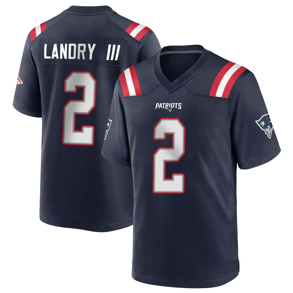 Yuxns NE.Patriots #2 Harold Landry III Player Navy Home Game Stitched Jerseys