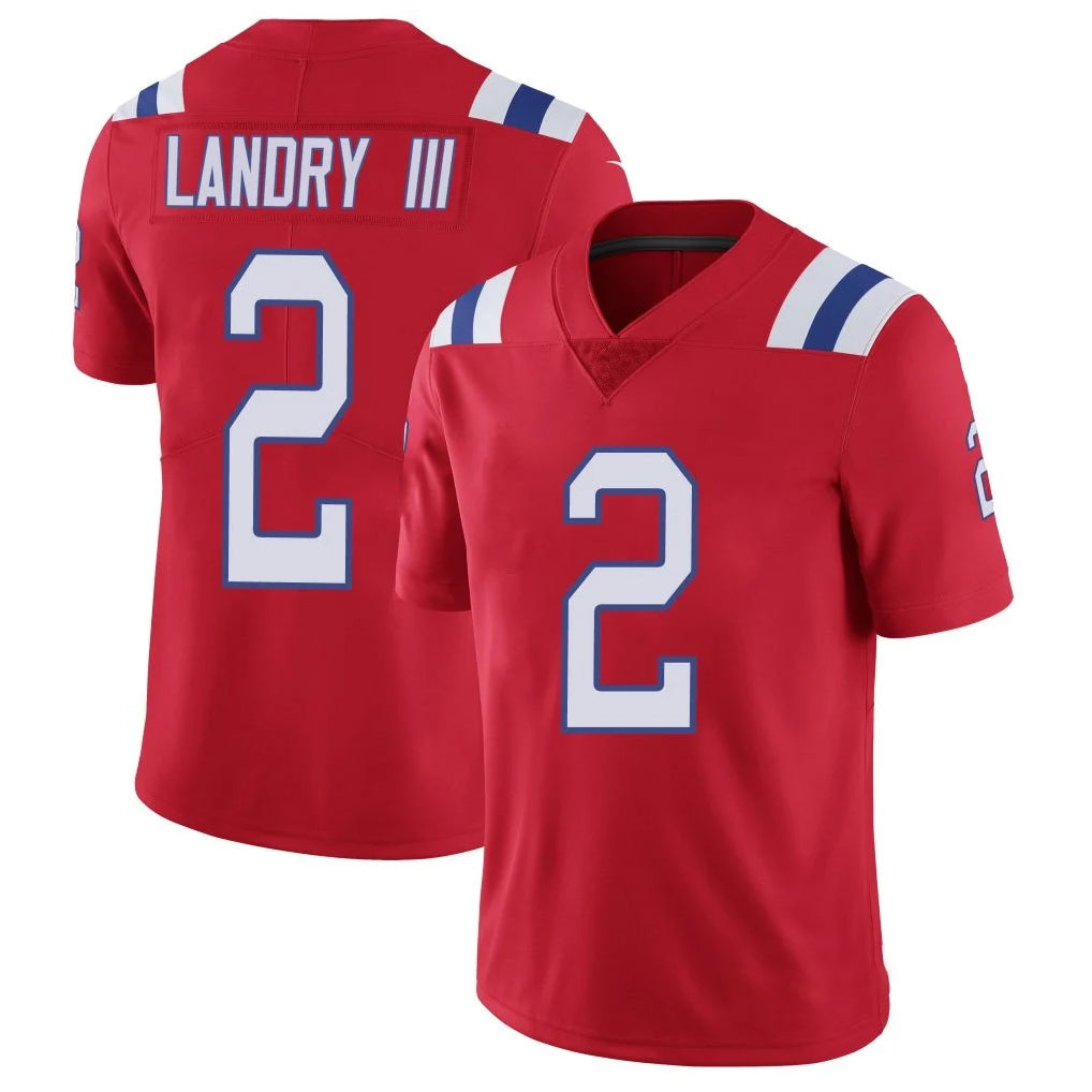 Yuxns NE.Patriots #2 Harold Landry III Player Red Vapor Untouchable Home Game Stitched Jerseys