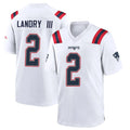Yuxns NE.Patriots #2 Harold Landry III Player White Home Game Stitched Jerseys
