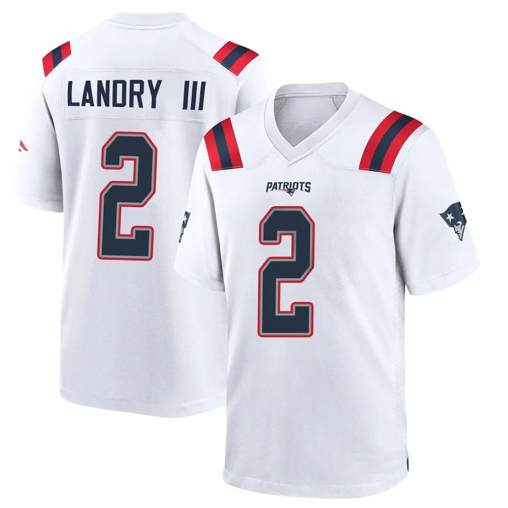 Yuxns NE.Patriots #2 Harold Landry III Player White Home Game Stitched Jerseys