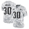 Yuxns NE.Patriots #30 Jam Miller Player Arctic Camo Salute To Service Limited Game Stitched Jerseys