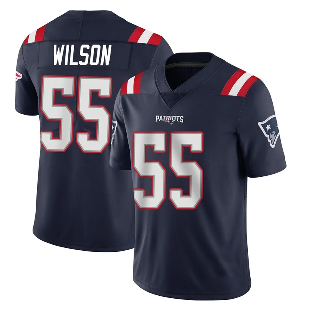 Yuxns NE.Patriots #55 Jared Wilson Player Navy Vapor Untouchable Home Game Stitched Jerseys