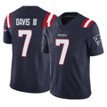 Yuxns NE.Patriots #7 Carlton Davis III Player Navy Limited Vapor F.U.S.E. Home Game Stitched Jerseys