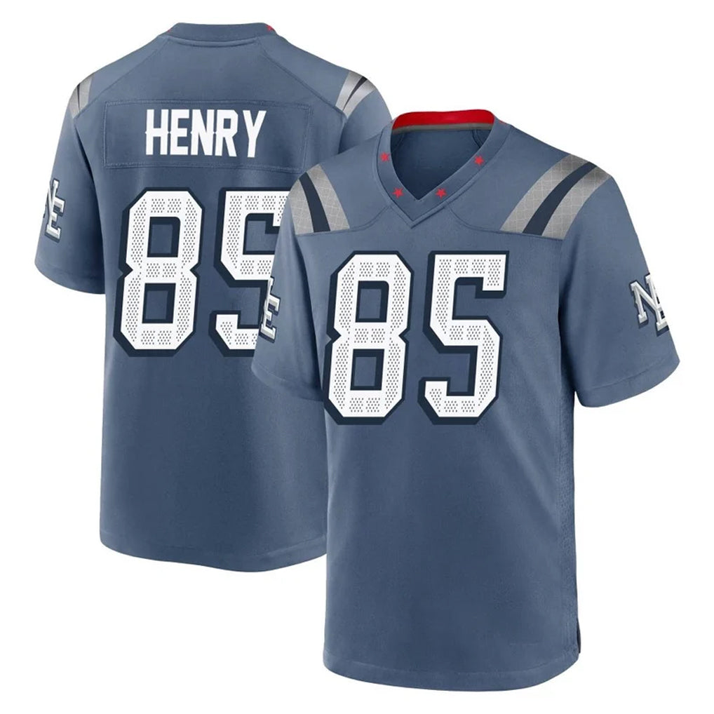 Yuxns NE.Patriots #85 Hunter Henry Player Blue Rivalries Collection Home Game Stitched Jerseys