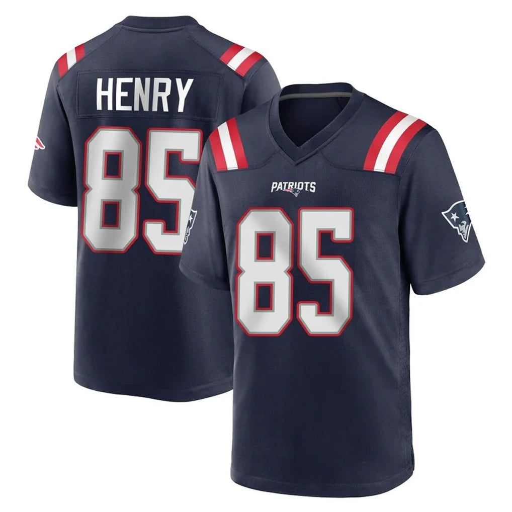 Yuxns NE.Patriots #85 Hunter Henry Player Navy Home Game Stitched Jerseys