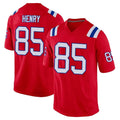 Yuxns NE.Patriots #85 Hunter Henry Player Red Home Game Stitched Jerseys