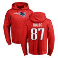 Yuxns NE.Patriots #87 Romeo Doubs Player Red LOGO Pullover Hoodies Home Game Stitched Jerseys