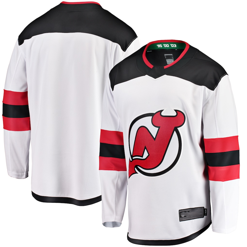 Yuxns NJ.Devils White Breakaway Away Jerseys