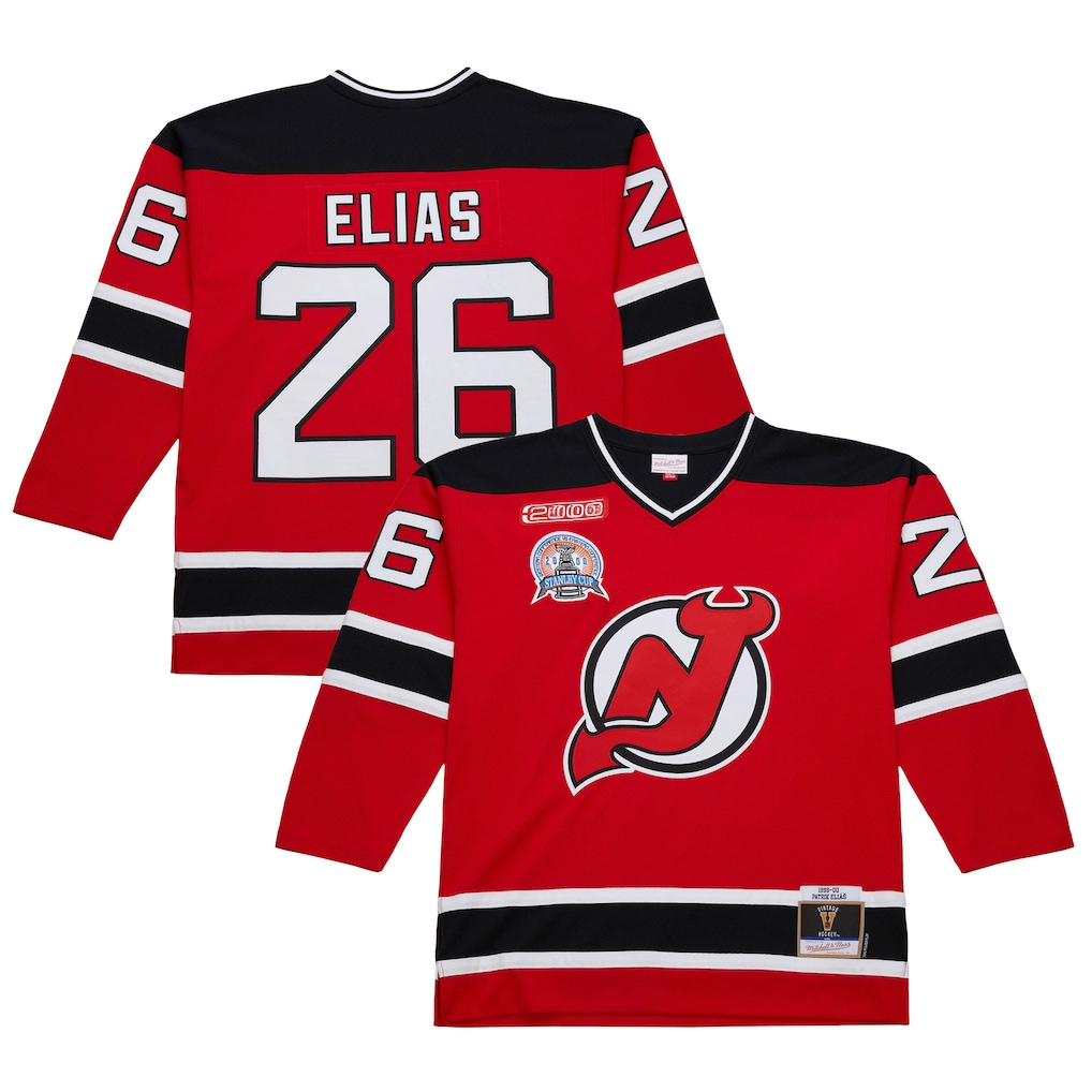 Yuxns NJ.Devils #26 Patrik Elias Red 1999-00 Power Play Jerseys