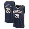 Yuxns NO.Pelicans #25 Trey Murphy III Navy Fast Break Replica Stitched Jerseys- Icon Edition