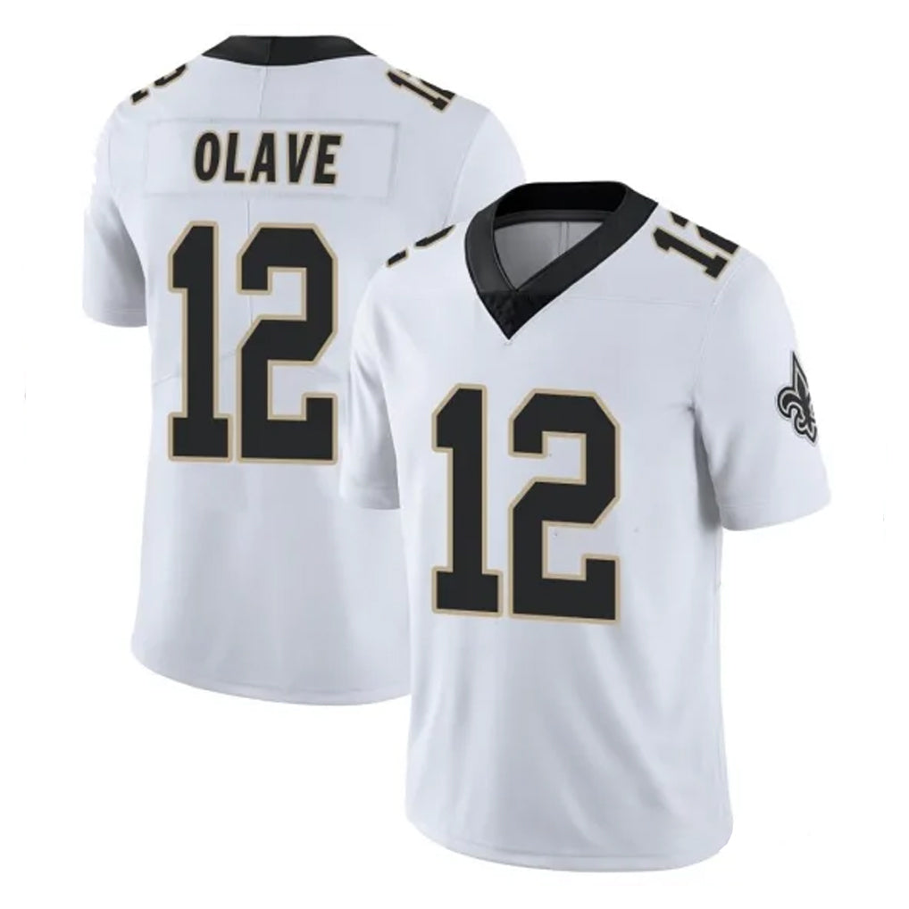 Yuxns NO.Saints #12 Chris Olave Player White Limited Vapor Untouchable Home Game Stitched Jerseys