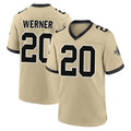 Yuxns NO.Saints #20 Pete Werner Player Gold Home Game Stitched Jerseys