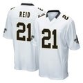 Yuxns NO.Saints #21 Justin Reid Player White Home Game Stitched Jerseys