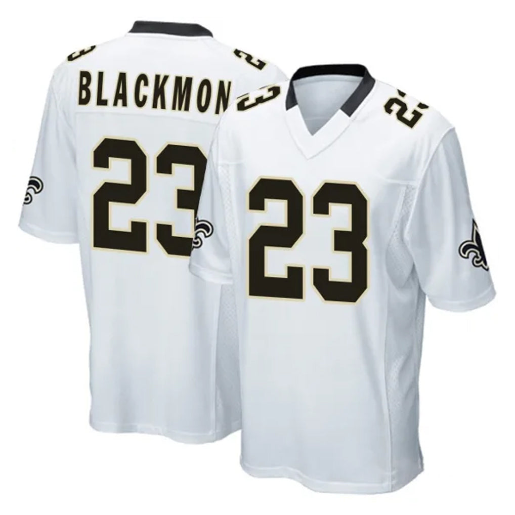 Yuxns NO.Saints #23 Julian Blackmon Player White Home Game Stitched Jerseys