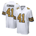 Yuxns NO.Saints #41 Alvin Kamara Player White Alternate Home Game Stitched Jerseys