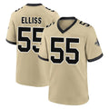 Yuxns NO.Saints #55 Kaden Elliss Player Gold Home Game Stitched Jerseys