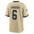 Rced NO.Saints #6 Tyler Shough Gold Alternate Game Player Stitched Jerseys