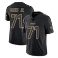 Yuxns NO.Saints #71 Kelvin Banks Jr. Player Black Impact Limited Home Game Stitched Jerseys
