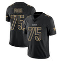 Yuxns NO.Saints #75 Taliese Fuaga Player Black Impact Limited Home Game Stitched Jerseys