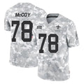 Yuxns NO.Saints #78 Erik McCoy Player Arctic Camo Salute To Service Limited Game Stitched Jerseys