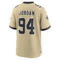 Rced NO.Saints #94 Cameron Jordan Player Gold Alternate Game Stitched Jerseys