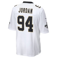 Rced NO.Saints #94 Cameron Jordan White Game Jersey Stitched American Stitched Jerseys