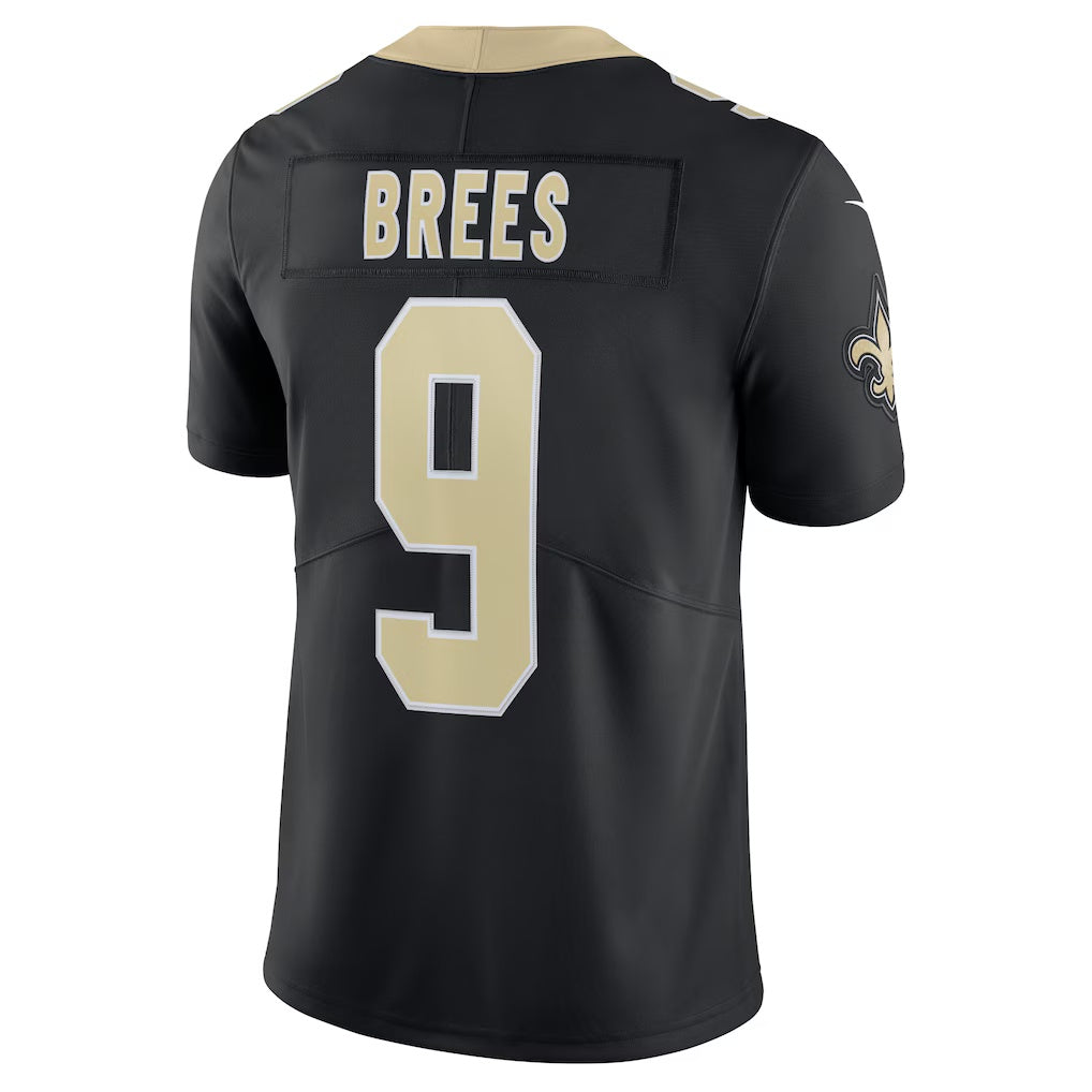 Rced NO.Saints #9 Drew Brees Captain Vapor Limited Stitched Jerseys