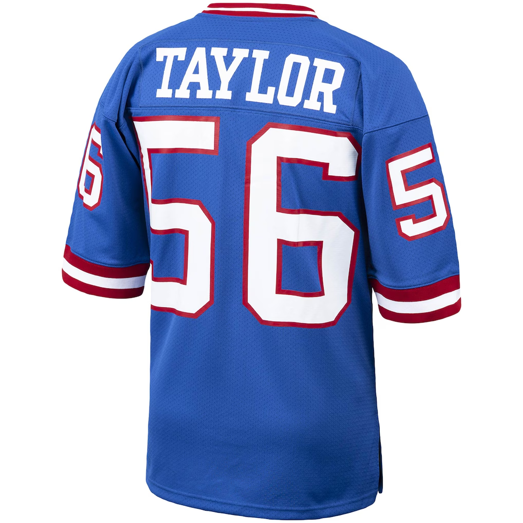 Yuxns NY.Giants1986 #56 Lawrence Taylor Mitchell & Ness Royal Authentic Throwback Retired Player Puhic Stitched Jerseys