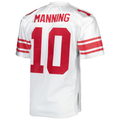 Yuxns NY.Giants 2007 #10 Eli Manning Mitchell & Ness White Authentic Throwback Retired Player Puhic Stitched Jerseys