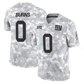 Yuxns NY.Giants #0 Brian Burns Player Arctic Camo Salute To Service Limited Game Stitched Jerseys