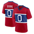 Yuxns NY.Giants #0 Brian Burns Player Red Century Home Game Stitched Jerseys