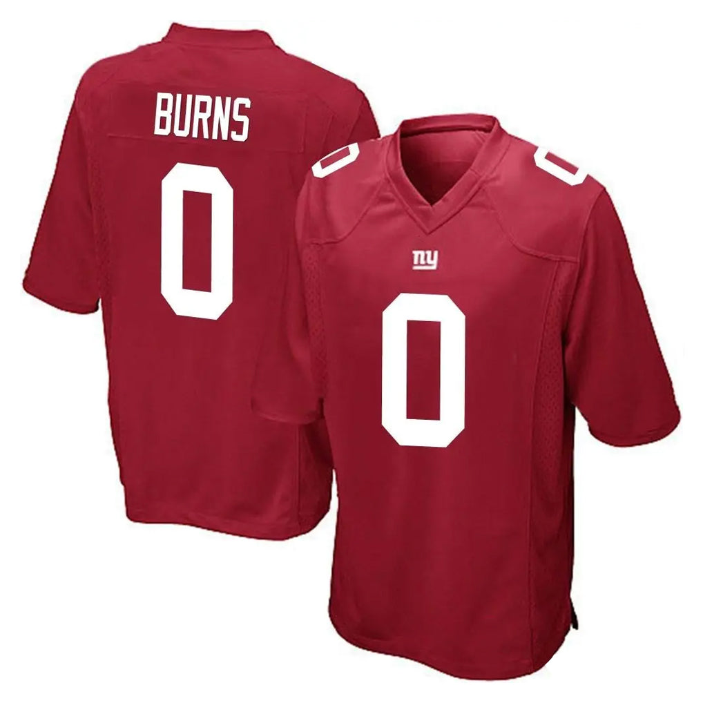 Yuxns NY.Giants #0 Brian Burns Player Red Home Game Stitched Jerseys