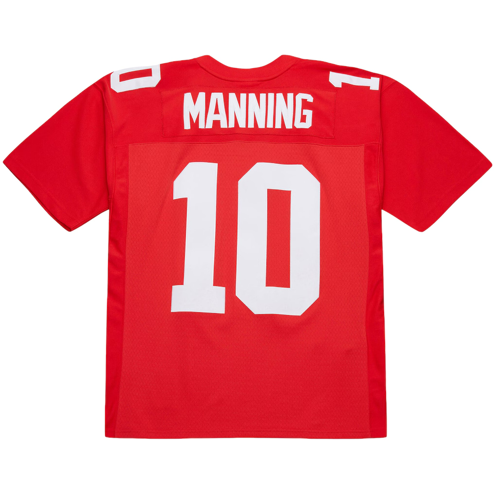 Yuxns NY.Giants #10 Eli Manning Mitchell & Ness Red 2004 Team Legacy Retired Player Big & Tall Puhic Game Stitched Jerseys