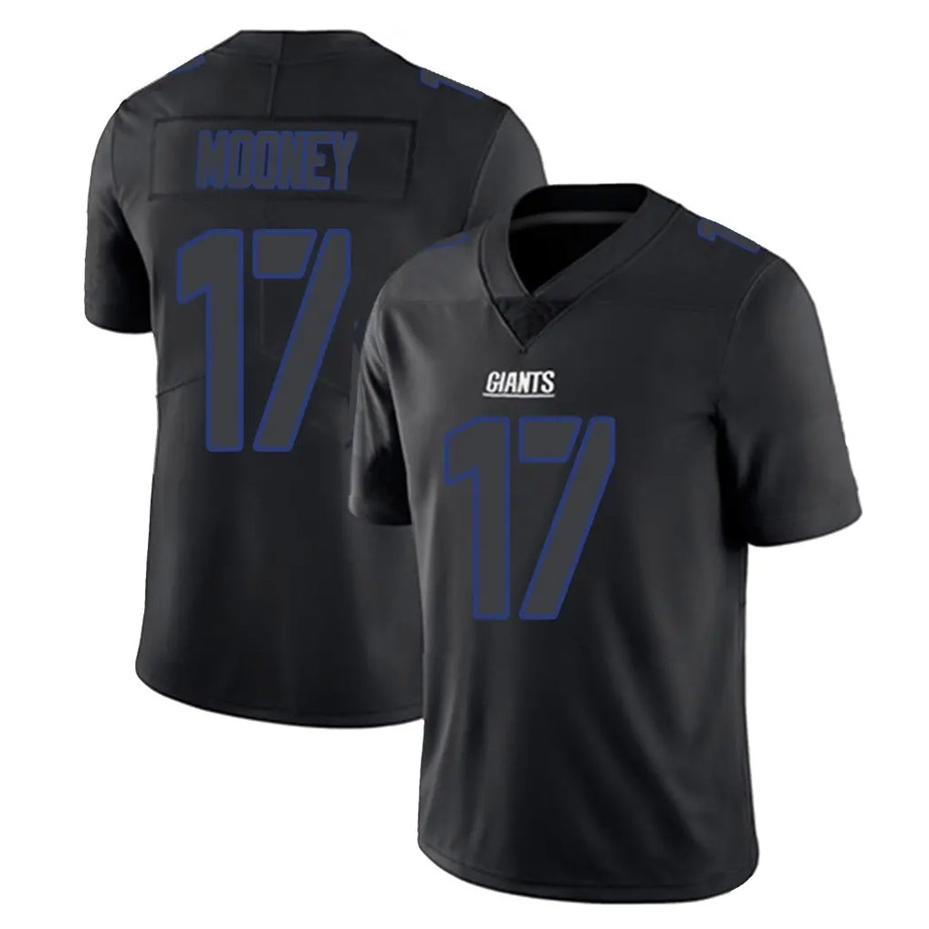 Yuxns NY.Giants #17 Darnell Mooney Player Black Impact Limited Home Game Stitched Jerseys
