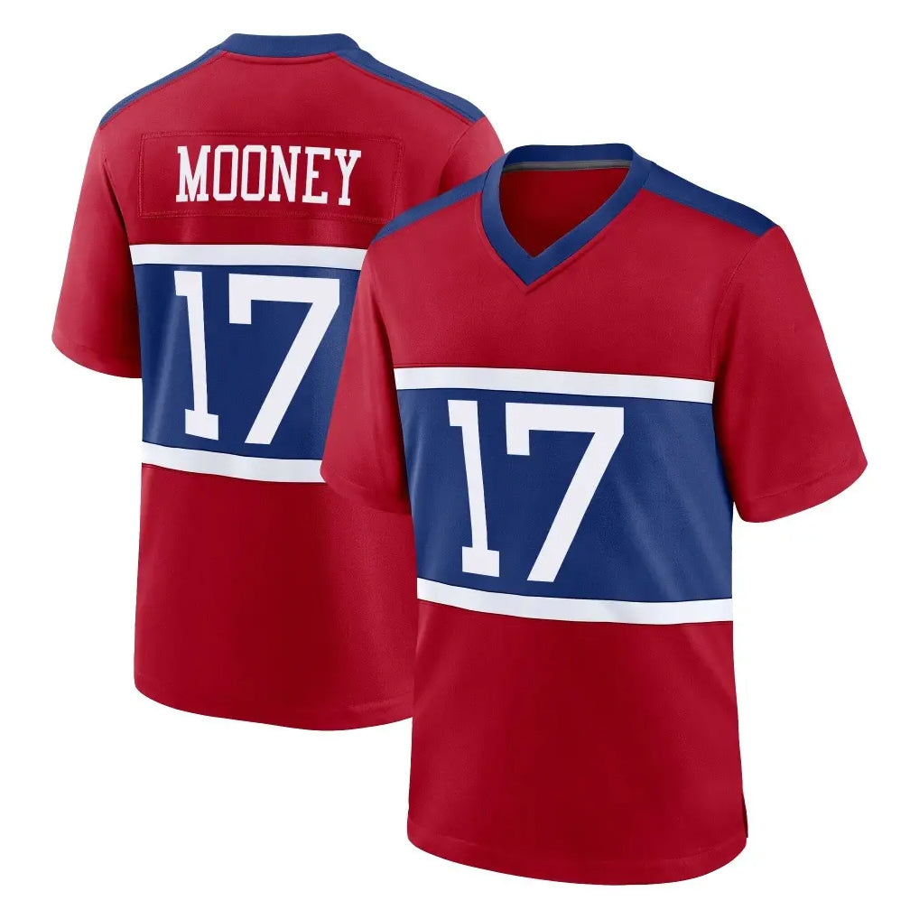 Yuxns NY.Giants #17 Darnell Mooney Player Red Century Home Game Stitched Jerseys