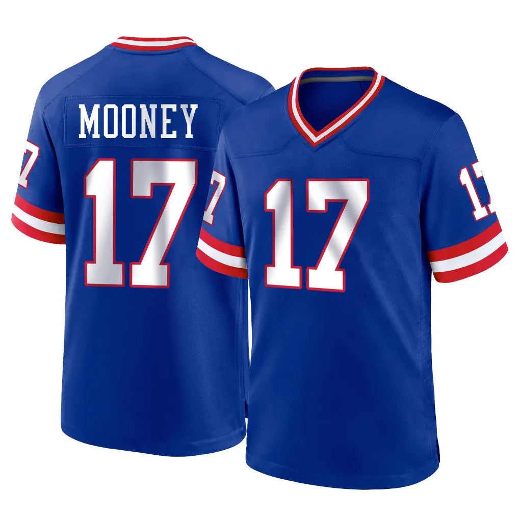 Yuxns NY.Giants #17 Darnell Mooney Player Royal Classic Home Game Stitched Jerseys