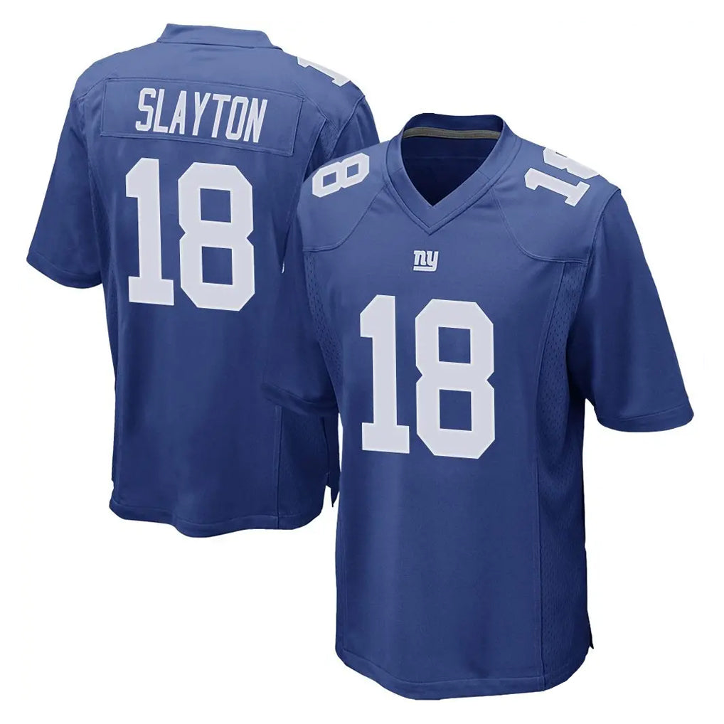 Yuxns NY.Giants #18 Darius Slayton Player Royal Home Game Stitched Jerseys